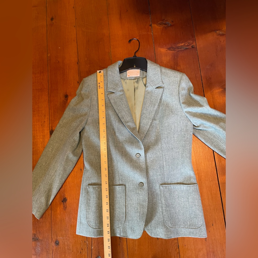 Pendleton Light Green Wool Blazer. - image 4